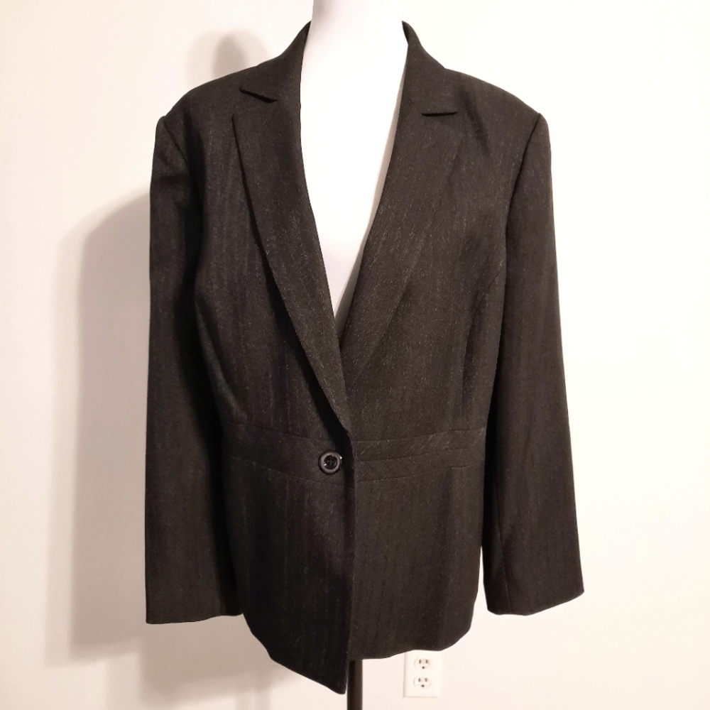 Black gray Blazer Size 18W